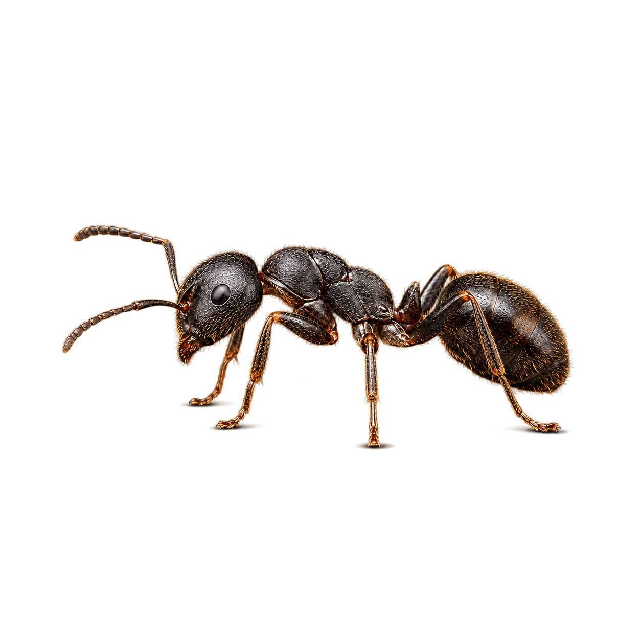 file de fourmis le long d'un plan de travail